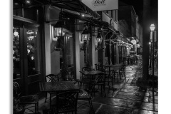 Charleston-wet-sidewalk-bw