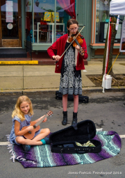 Girl musicians Troy Farmers Market