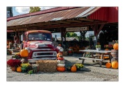 Pumpkins-and-truck-at-farm